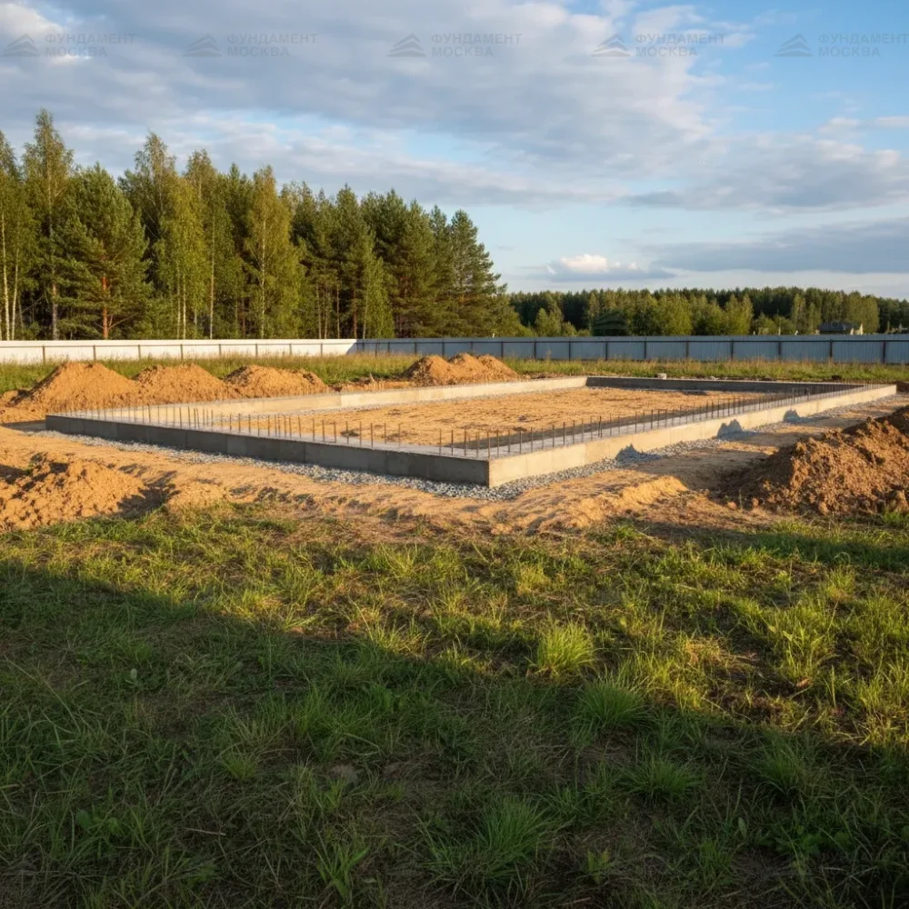 Мелкозаглублённый ленточный фундамент для таунхауса