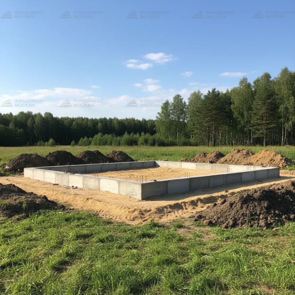 Мелкозаглублённый ленточный фундамент для гостевого дома